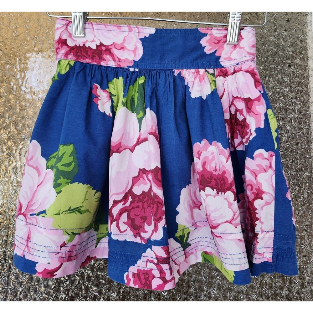 Abercrombie & Fitch Floral Skirt • Blue Pink  A‑Line‎ • Women’s XS • Boho Summer